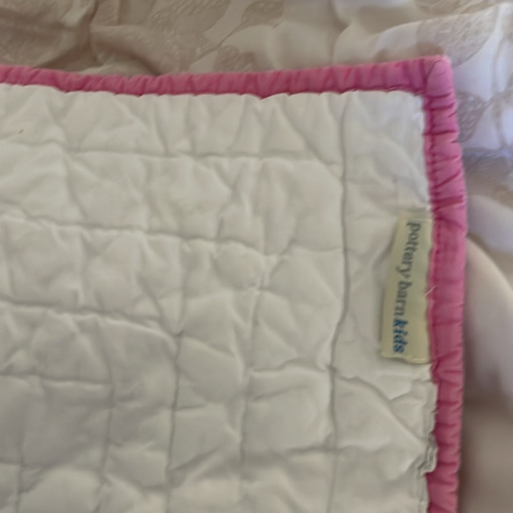 COPY - Pottery Barn Kids hot pink Harper toddler quilt & pillow sham - Picture 7 of 7